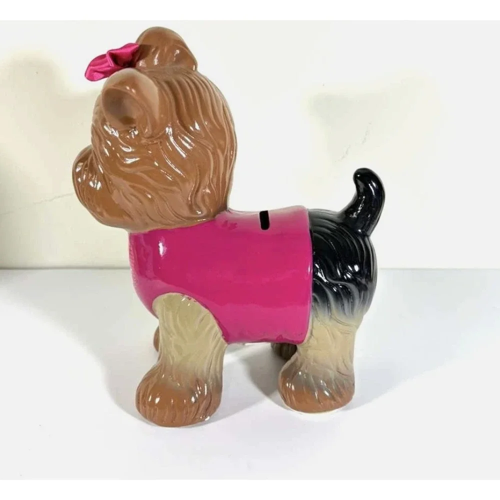 JoJo Siwa BOW-BOW Yorkie DOG Puppy Piggy Coin CERAMIC BANK 9